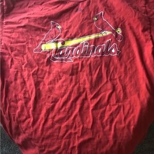 Majestic Red Cardinals Short Sleeve Tee